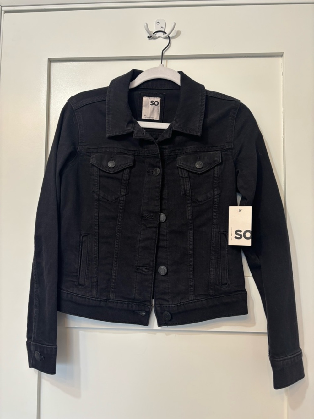 NWT SO Black Jean Jacket 
Size XS